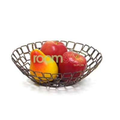 10" Coppered Linked Basket