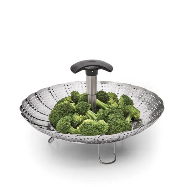 Stainless Steel Steamer with Extendable Handle