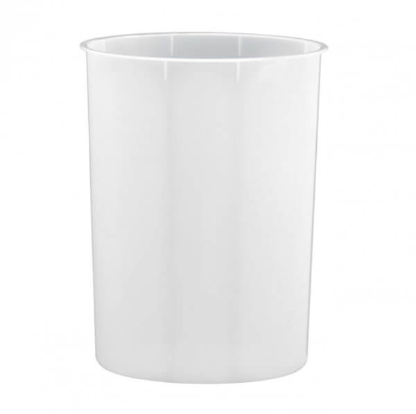 Rigid White Oval Plastic Liner for 14''