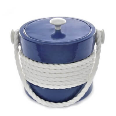 Navy Rope 3 Quart Ice Bucket