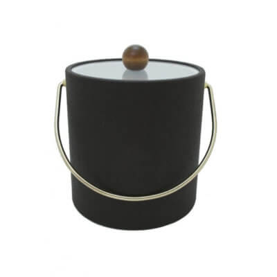 Faux Mocha Wicker 3 Quart Ice Bucket