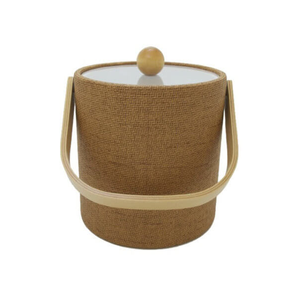 Faux Curry Wicker 3 Quart Ice Bucket