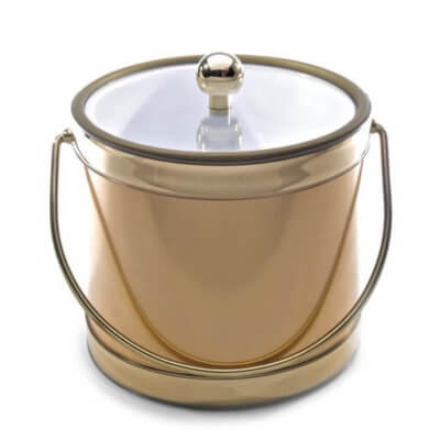 Brushed Gold 3 Quart Ice Bucket