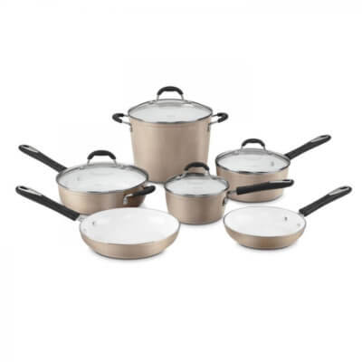 Elements Non-Stick 10 Piece Set Champagne