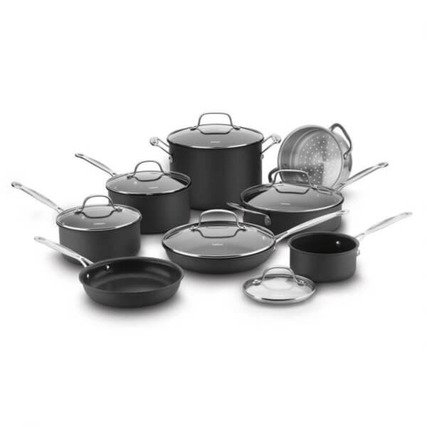 Chef's Classic™ Non-Stick Hard Anodized 14 Piece Set