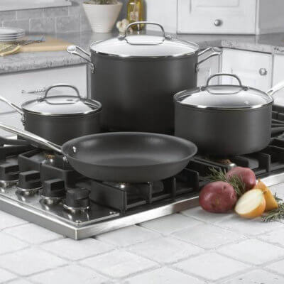 Chef's Classic™ Non-Stick Hard Anodized 7 Piece Set