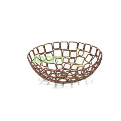 8" Coppered Linked Basket