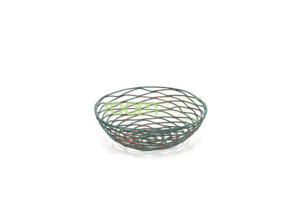 8" Round Patina Basket
