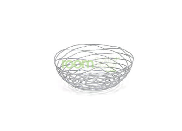 8" Round Silver Basket