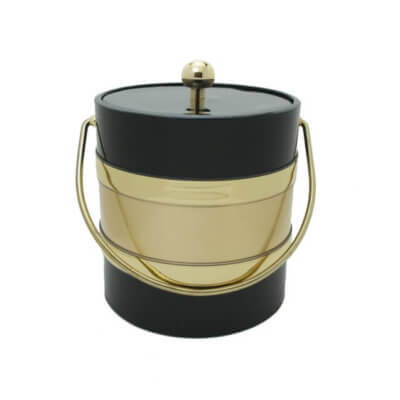 Black / Gold Two Tone 3Qt. Ice Bucket