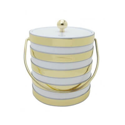 White Barrel 3 Quart Ice Bucket