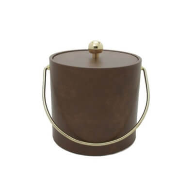 Pecan Leatherette 3 Qt. Ice Bucket