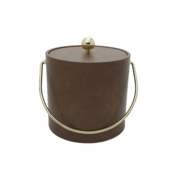 Pecan Leatherette 3 Qt. Ice Bucket