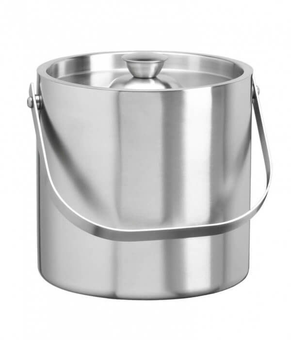 Brushed Stainless Steel 2.5 Qt. Doublewall Ice Bucket