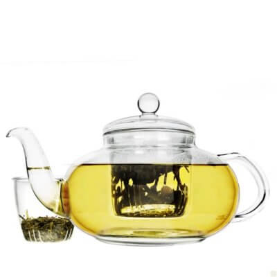 Daisy 40 oz Glass Teapot