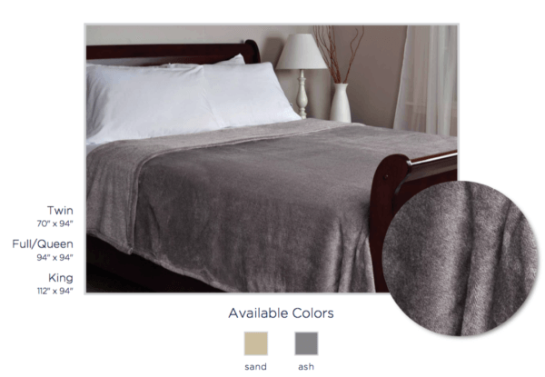 Heathered VelvetLoft® Blanket