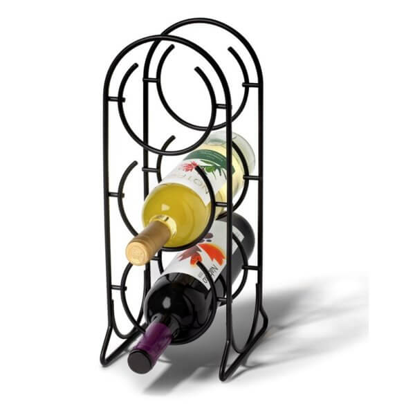 Horseshoe 3-Bottle Wine Rack