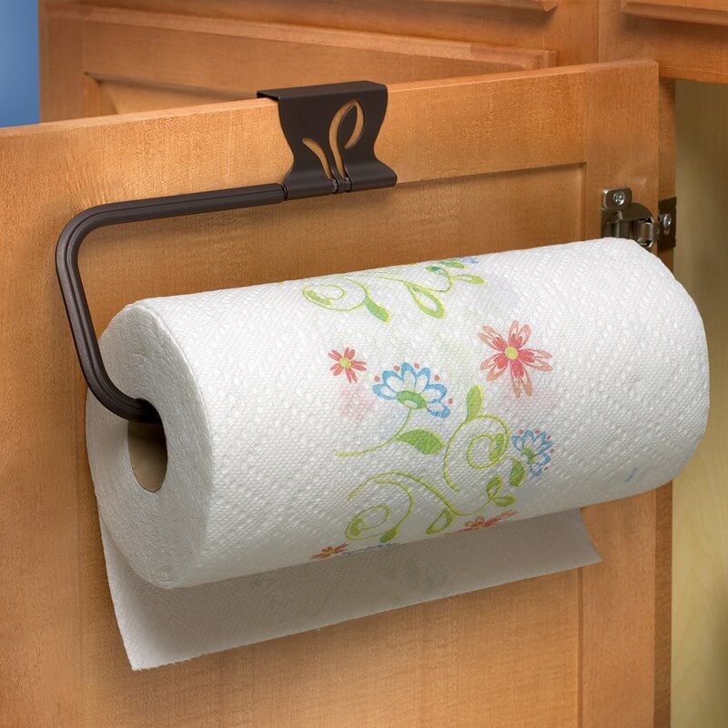 Leaf Over the Cabinet Paper Towel Holder
