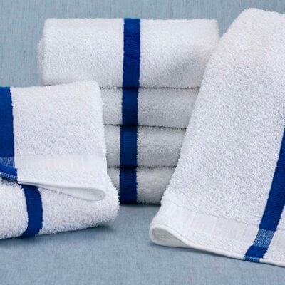 Martex® Blue Center Stripe Pool Towel