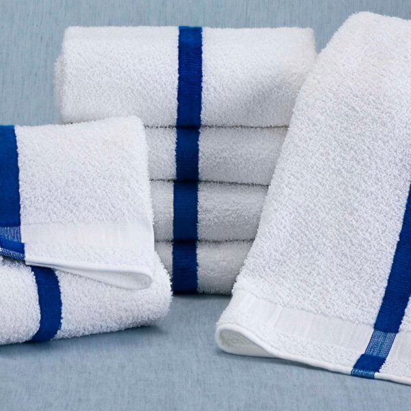 Martex® Blue Center Stripe Pool Towel
