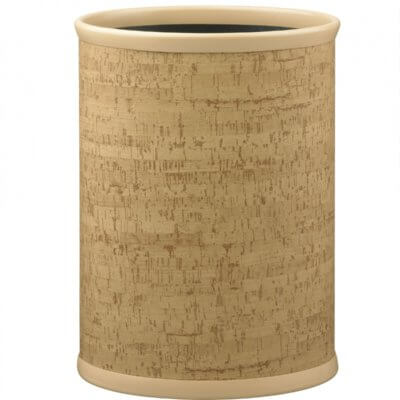 Natural Cork 14" Oval Wastebasket