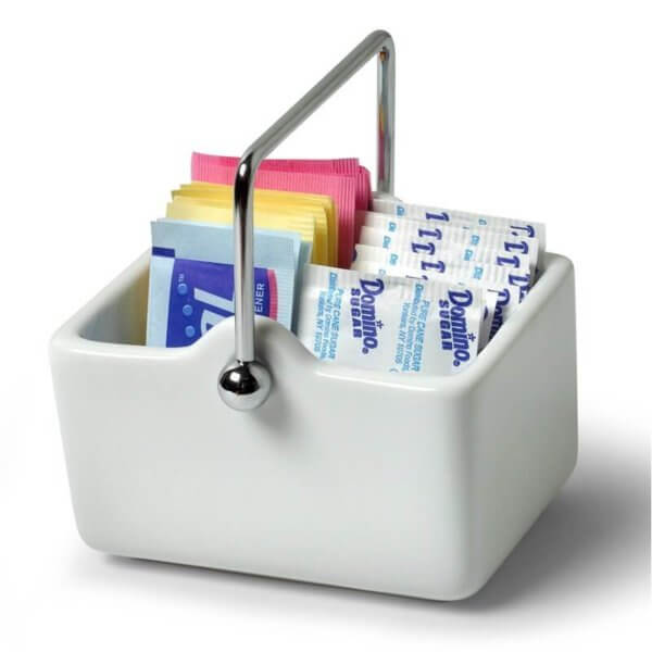 Pantry Works Ceramic Sugar Packet Basket