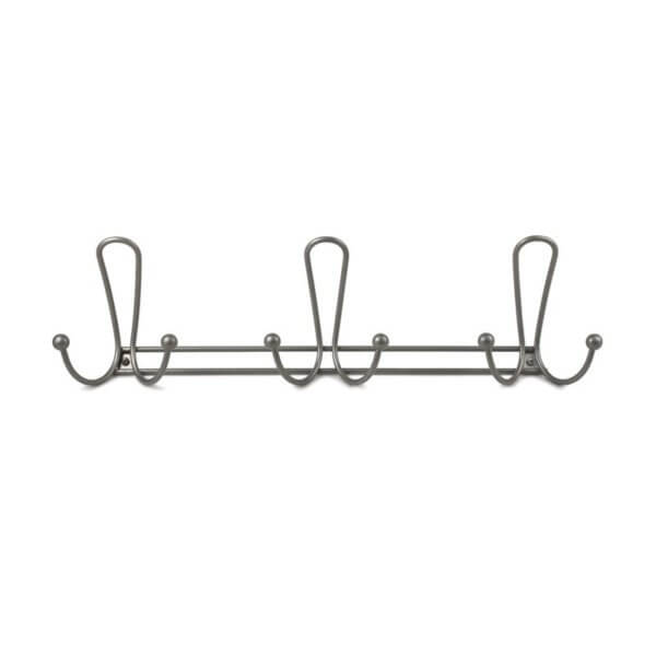 Quazar Wall Mount 3-Triple Hook Rack
