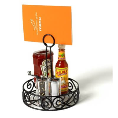 Scroll Condiment Stand