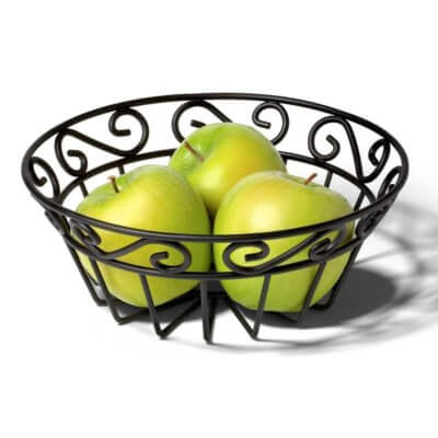 Scroll Mini Flat Fruit Bowl