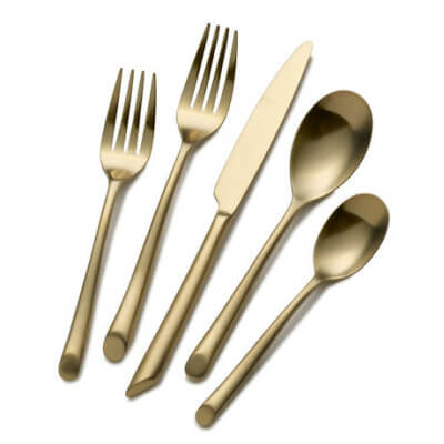 Towle® Living Wave Gold Forged 20 Piece Flatware Set