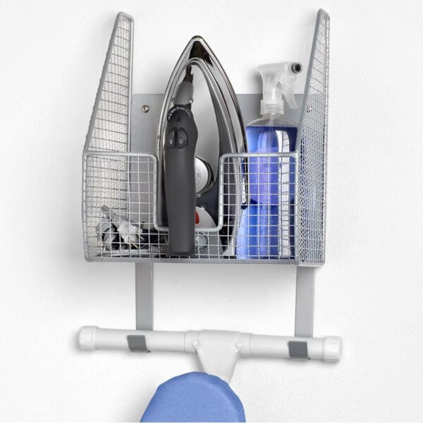 Wall Mount Single Basket with Ironing Board Holder