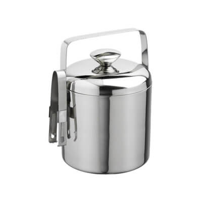 Polished 1.5 qt Ice Bucket with Tong