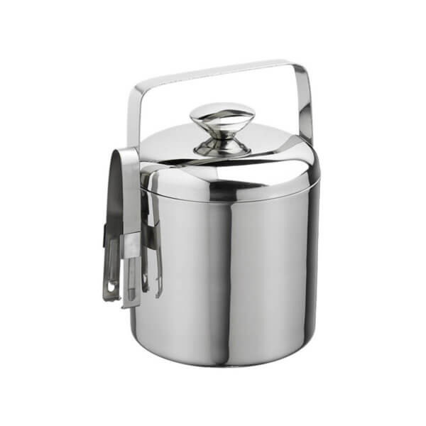 Polished 1.5 qt Ice Bucket with Tong