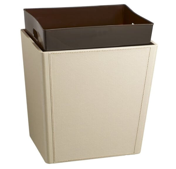 Rectangle Wastebasket Fire Retardant Liner Brown