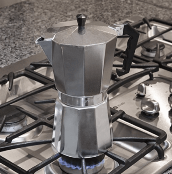 Aluminum Stovetop Espresso Coffee Maker 9 cup - Image 4