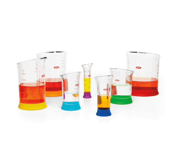 7 Piece Liquid Measuring Beaker Set