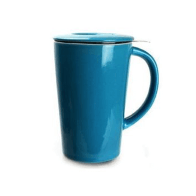 Abbey Ceramic Tea Brewing Mug - Blue
