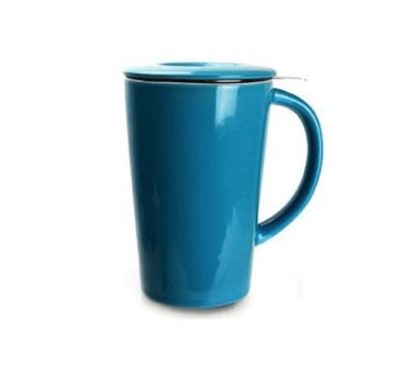Abbey Ceramic Tea Brewing Mug - Blue