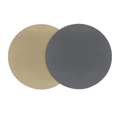 12″ Round London Reversible Mat/Liner - Dune/Smoke
