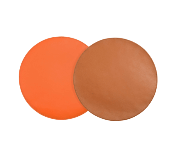 12″ Round London Reversible Mat/Liner - Saddle/Persimmon