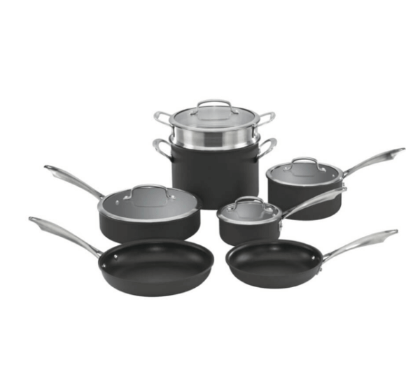 Dishwasher Safe Anodized Cookware 11 Piece Set