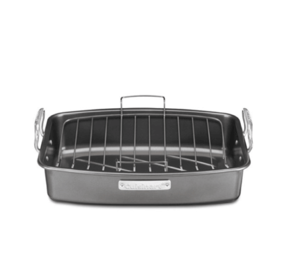 17" X 13" Nonstick Roaster With V-Rack