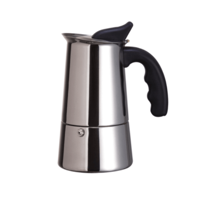 Stainless Steel Espresso Coffee Maker with Silicone Handle 6 cup