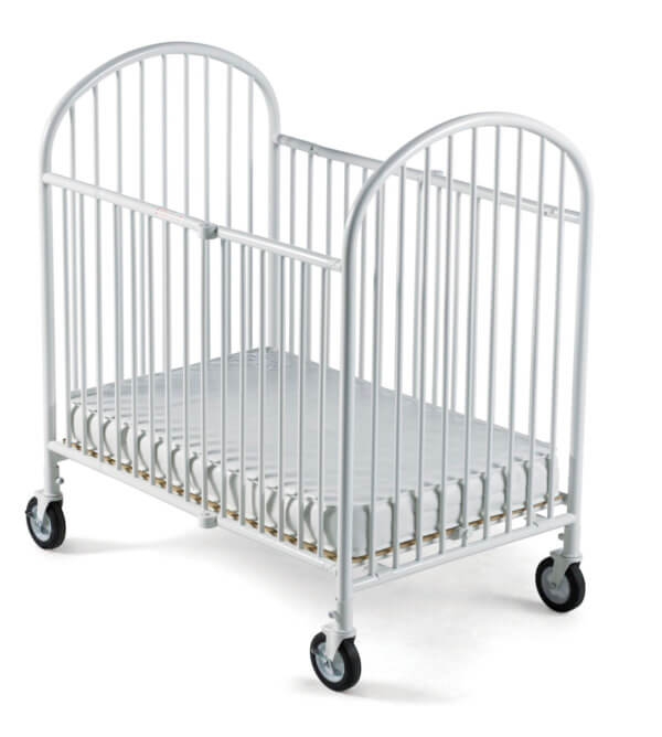Pinnacle Compact Folding Crib with 4" Foam Mattress - Compact Size