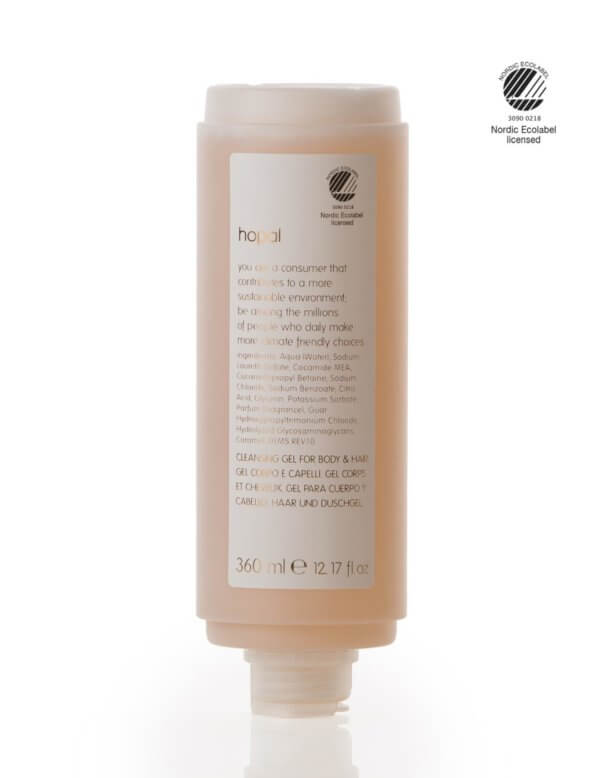 CLEANSING GEL FOR BODY & HAIR 360 ml,"NORDIC ECOLABEL",HOPAL