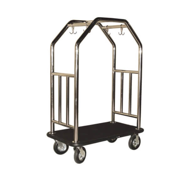 Estate Series Bellman's Cart - Brushed Stainless Steel