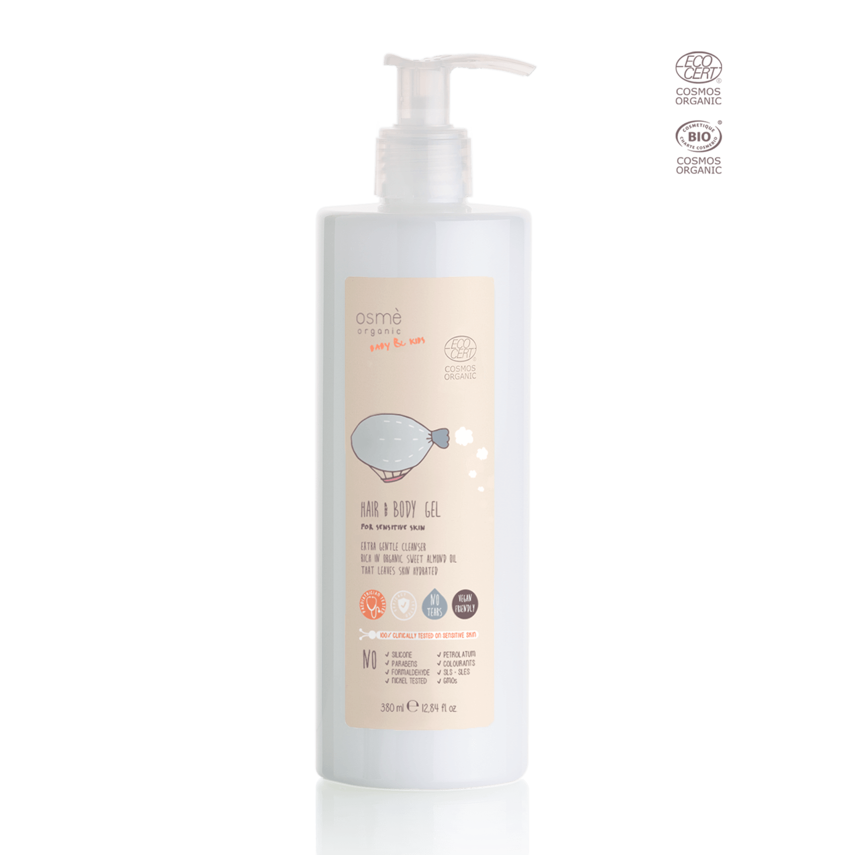 Osme Baby Kids Hair Body Gel 380ml Slx Hospitality