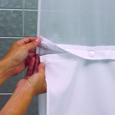 Hookless Replacement Snap-in Liner White or Beige