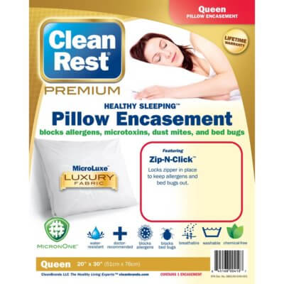 CleanRest Premium Pillow Encasement