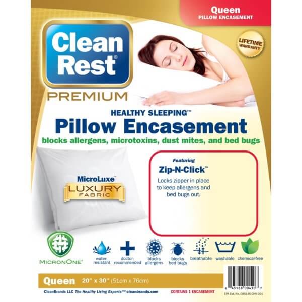 CleanRest Premium Pillow Encasement